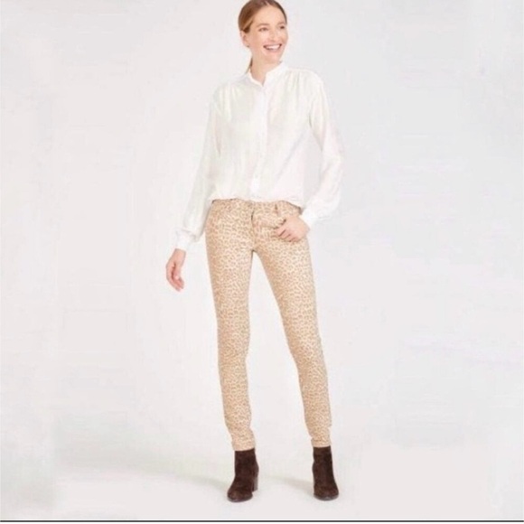 J. McLaughlin Denim - J. Mclaughlin leopard print lexi pants size 14